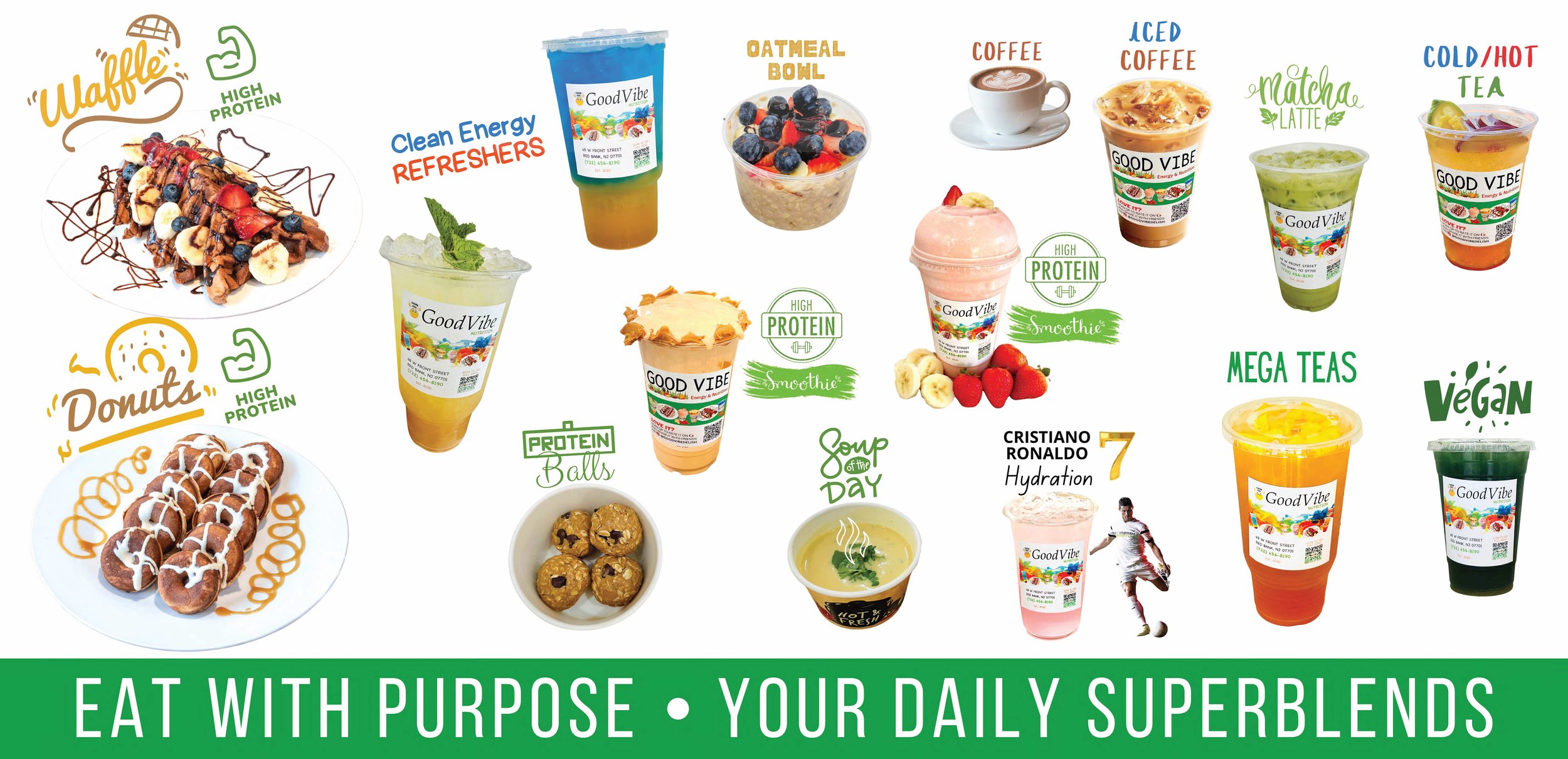 World's #1 Protein Smoothies, Energy Refreshers, Donuts and